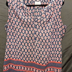 Liz Claiborne sheer sleeveless top, XL